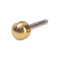 Ohrstecker Gold.Titanium Plain Kugel 12-1310-00 -  028161