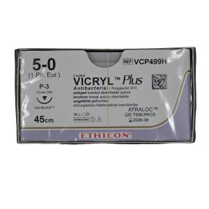 Vicryl Plus 5/0 P3VB 45cm VCP499H VE=36 ungefärbt geflochten  **K** -  900304