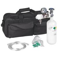 Sauerstoff-Komplettset Oxy Breeze II m. Druckminderer, 0,8l O2Flasche,Maske u. Tasche -  901624